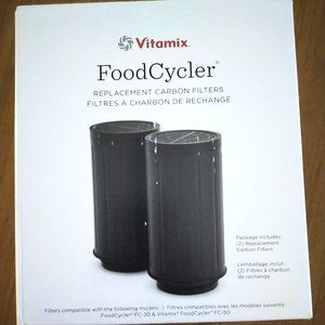 Vitamix FoodCycler Replacement 2-Pack Filter Black New in Box